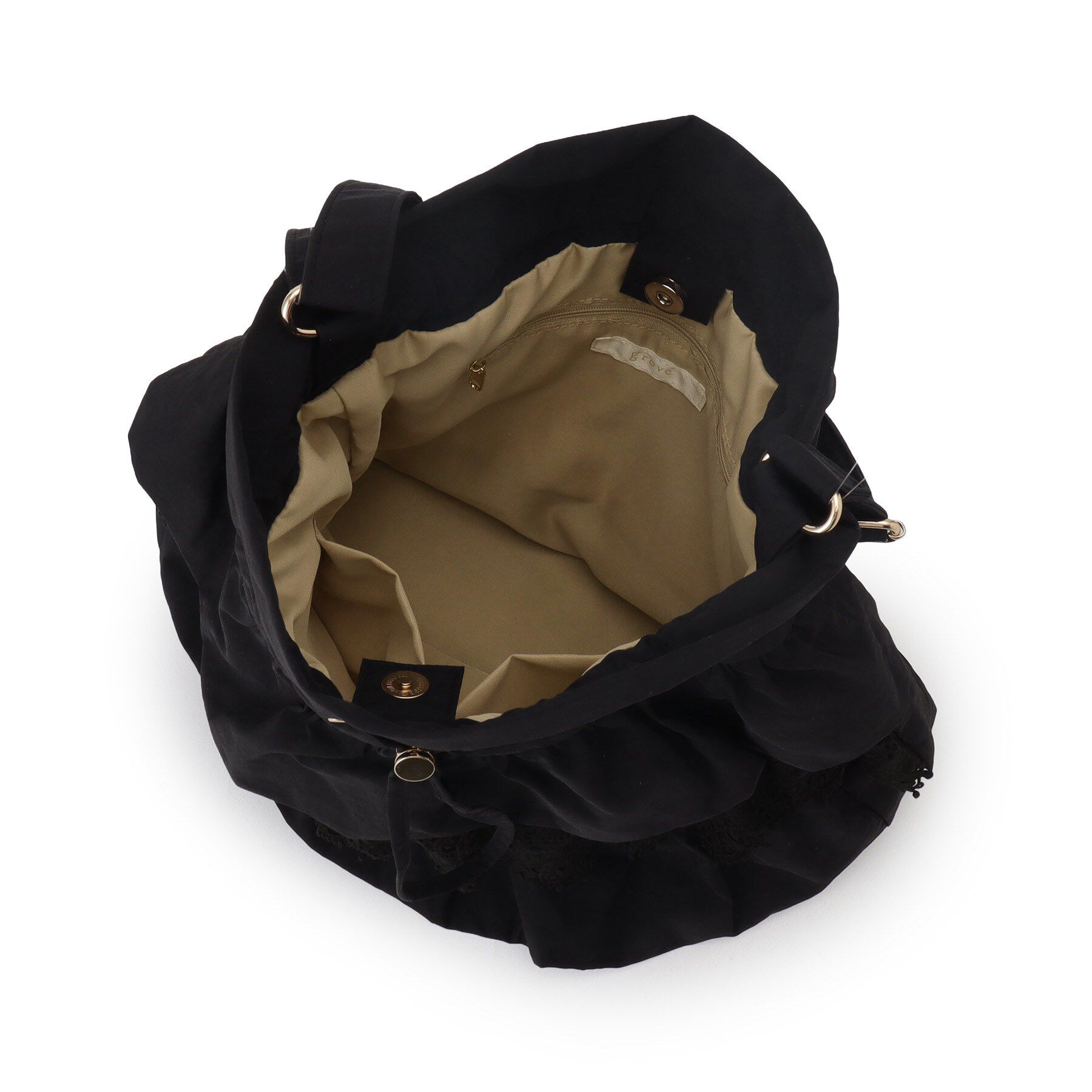 grove「人気BAGにドット柄・レースが新登場！ティアードドロストショルダー」|ショルダー・メッセンジャー|