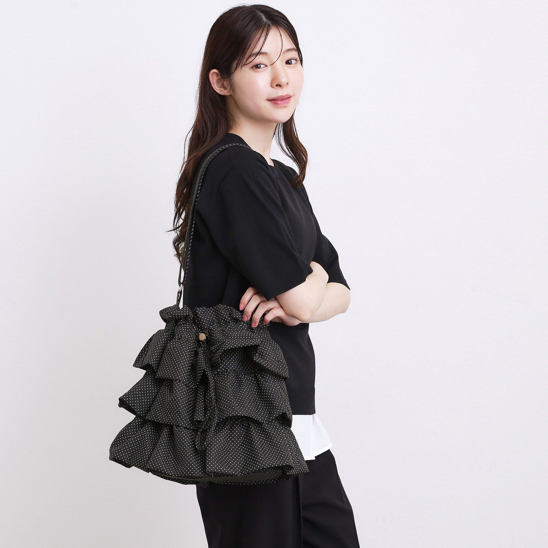 grove「人気BAGにドット柄・レースが新登場！ティアードドロストショルダー」|ショルダー・メッセンジャー|