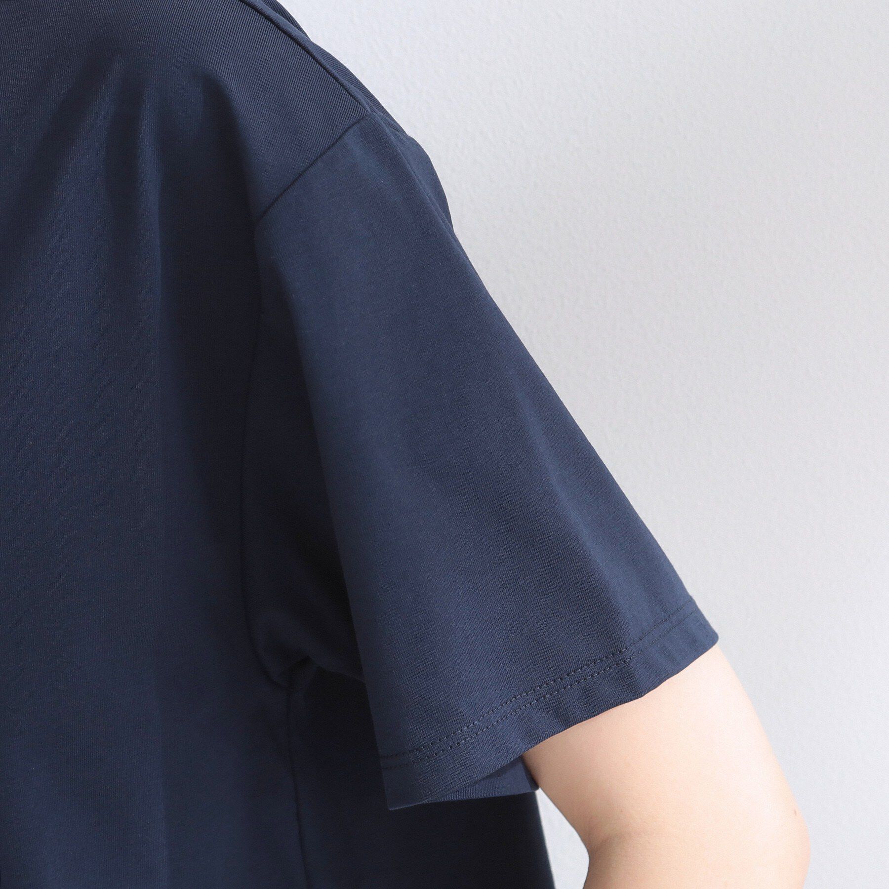 OPAQUE.CLIP「裾フリルドッキングTシャツ【洗濯機OK】」|Tシャツ・カットソー|