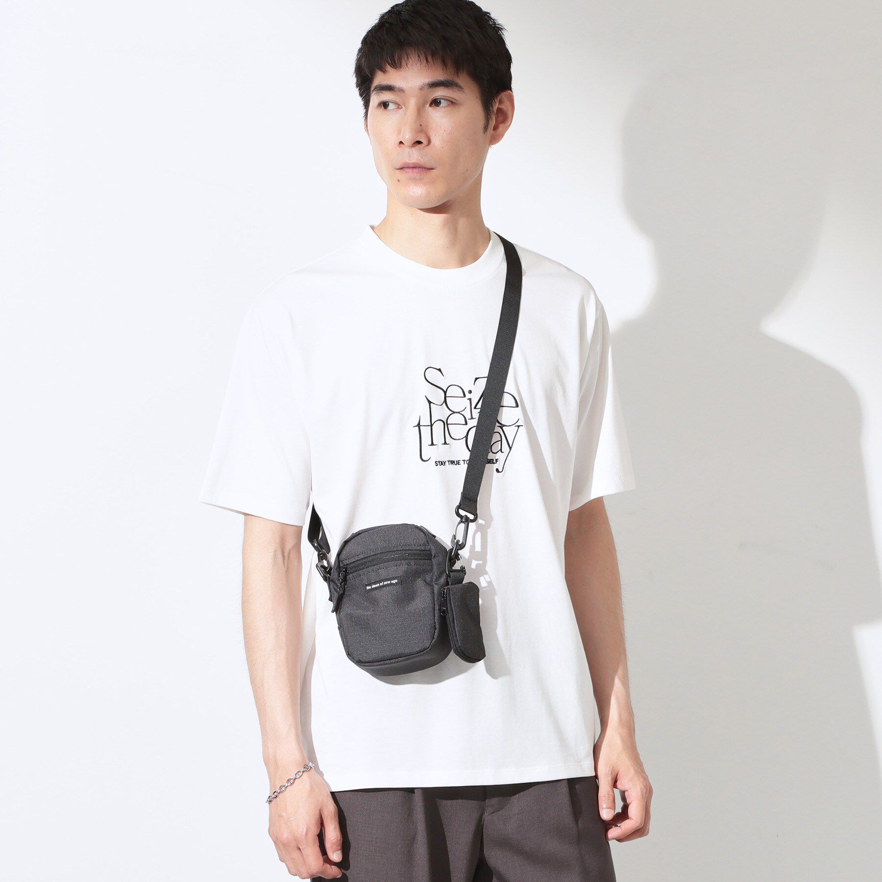 THE SHOP TK「【ミニポーチ付き】ナイロン スクエアミニショルダーバッグ」|ショルダー・メッセンジャー|