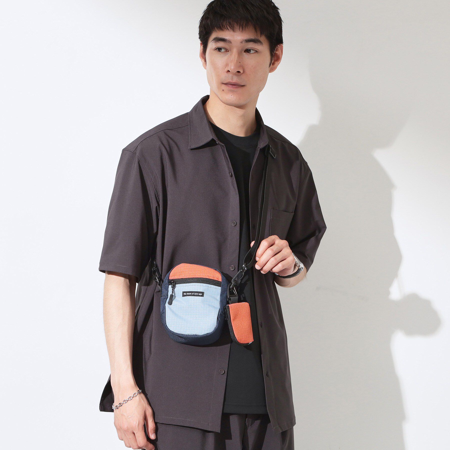 THE SHOP TK「【ミニポーチ付き】ナイロン スクエアミニショルダーバッグ」|ショルダー・メッセンジャー|