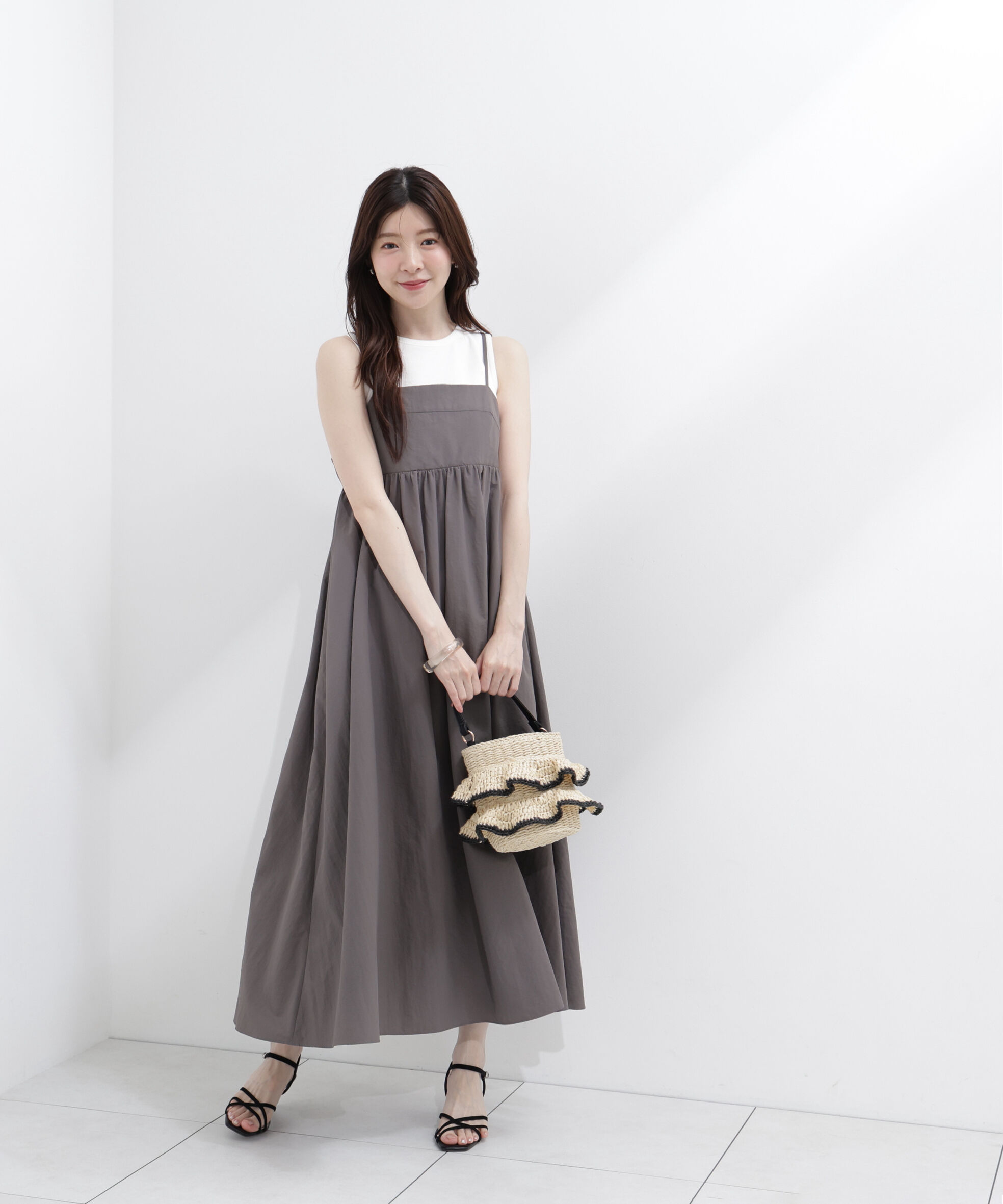 PROPORTION BODY DRESSING「カットドッキングキャミワンピース」|ワンピース|