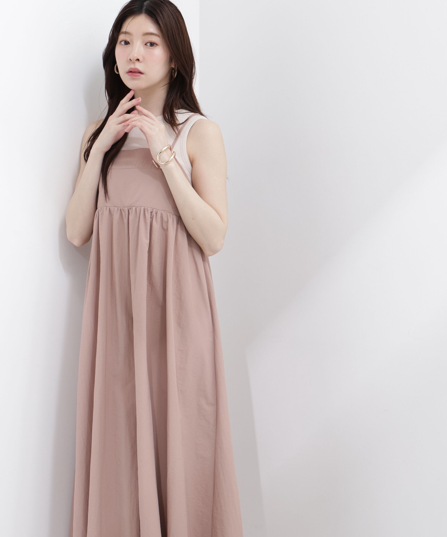 PROPORTION BODY DRESSING「カットドッキングキャミワンピース」|ワンピース|