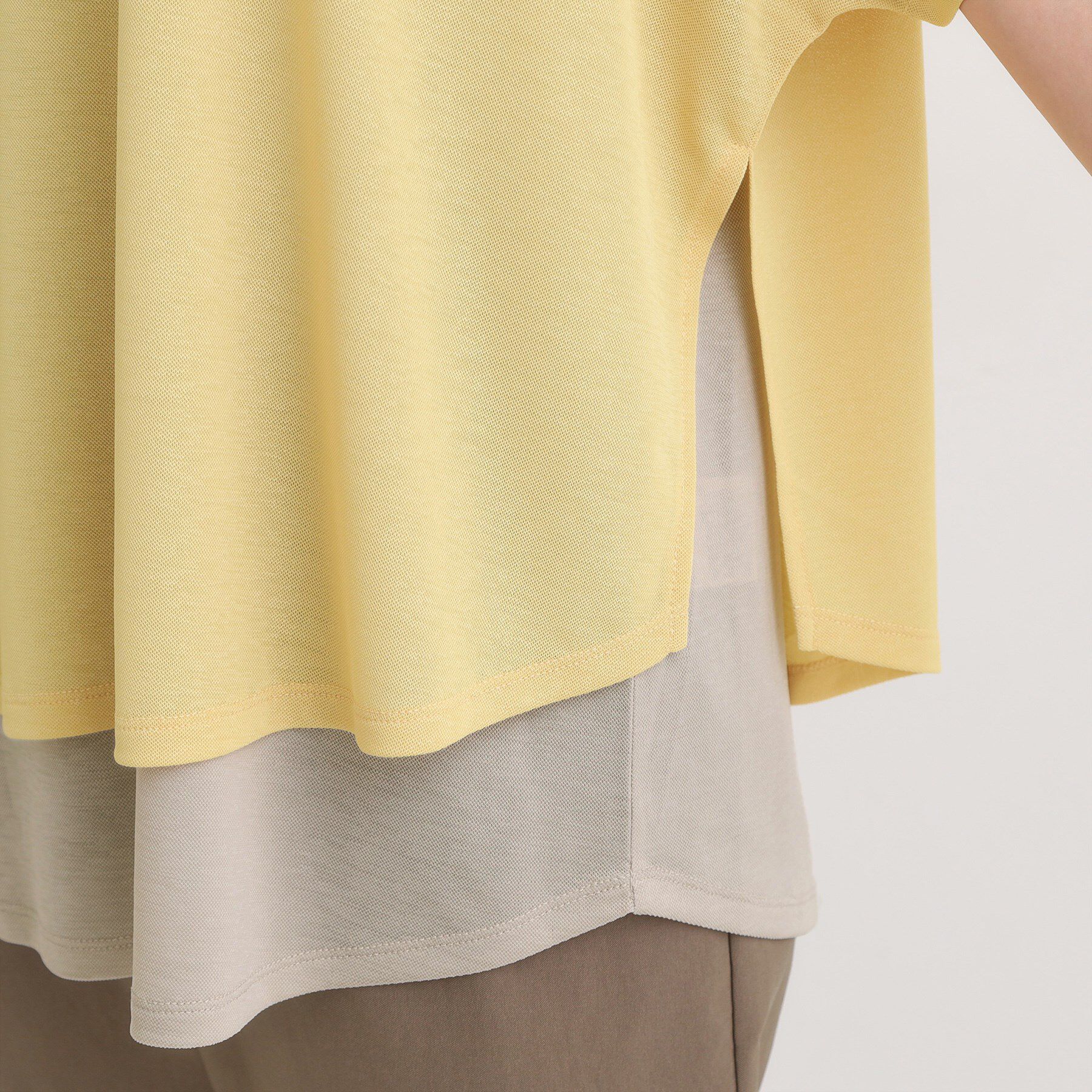 SHOO･LA･RUE「【S-LL/体型カバー】インせず着られる レイヤードトップス」|Tシャツ・カットソー|