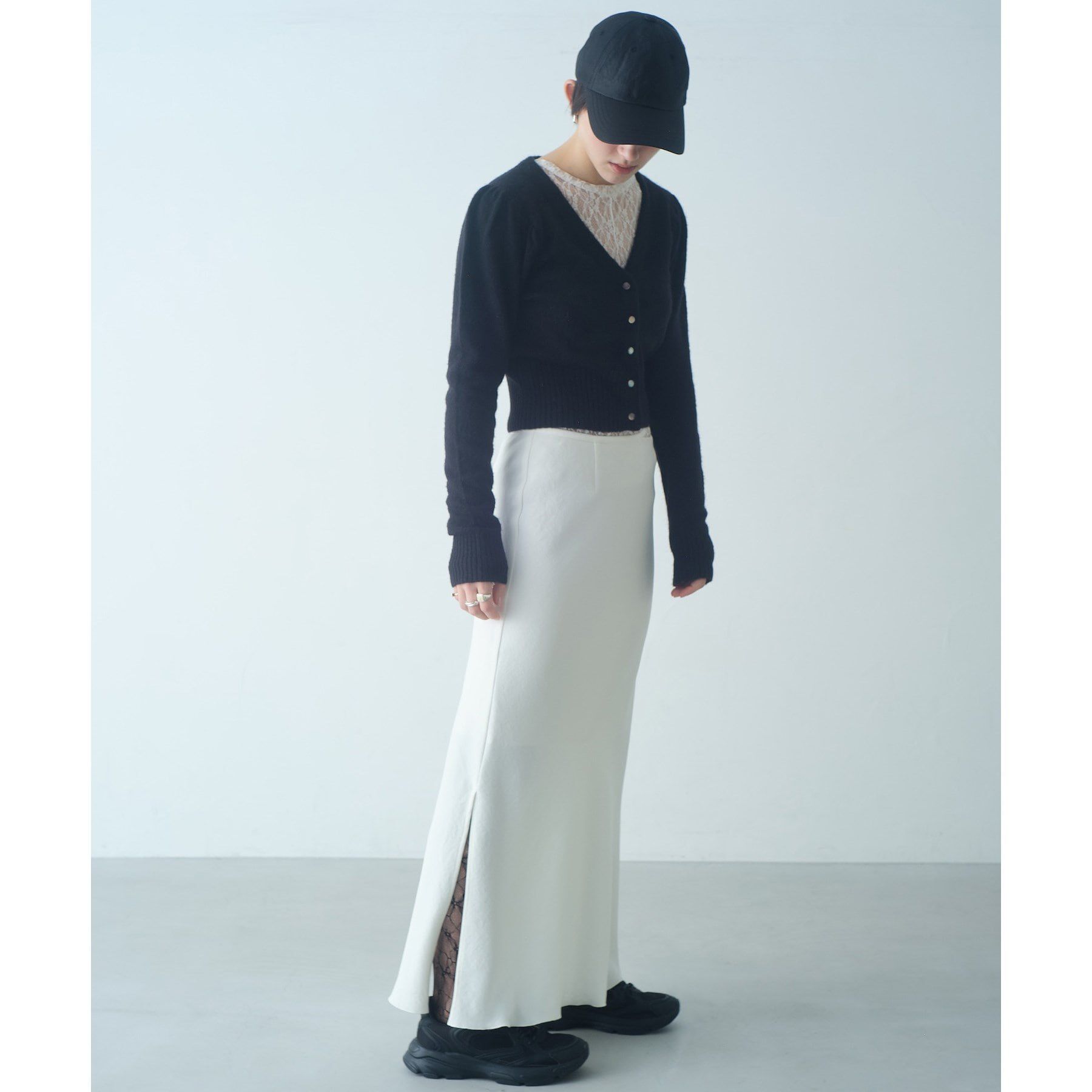 CODE A「【ReRe】easy－fit long skirt」|スカート|