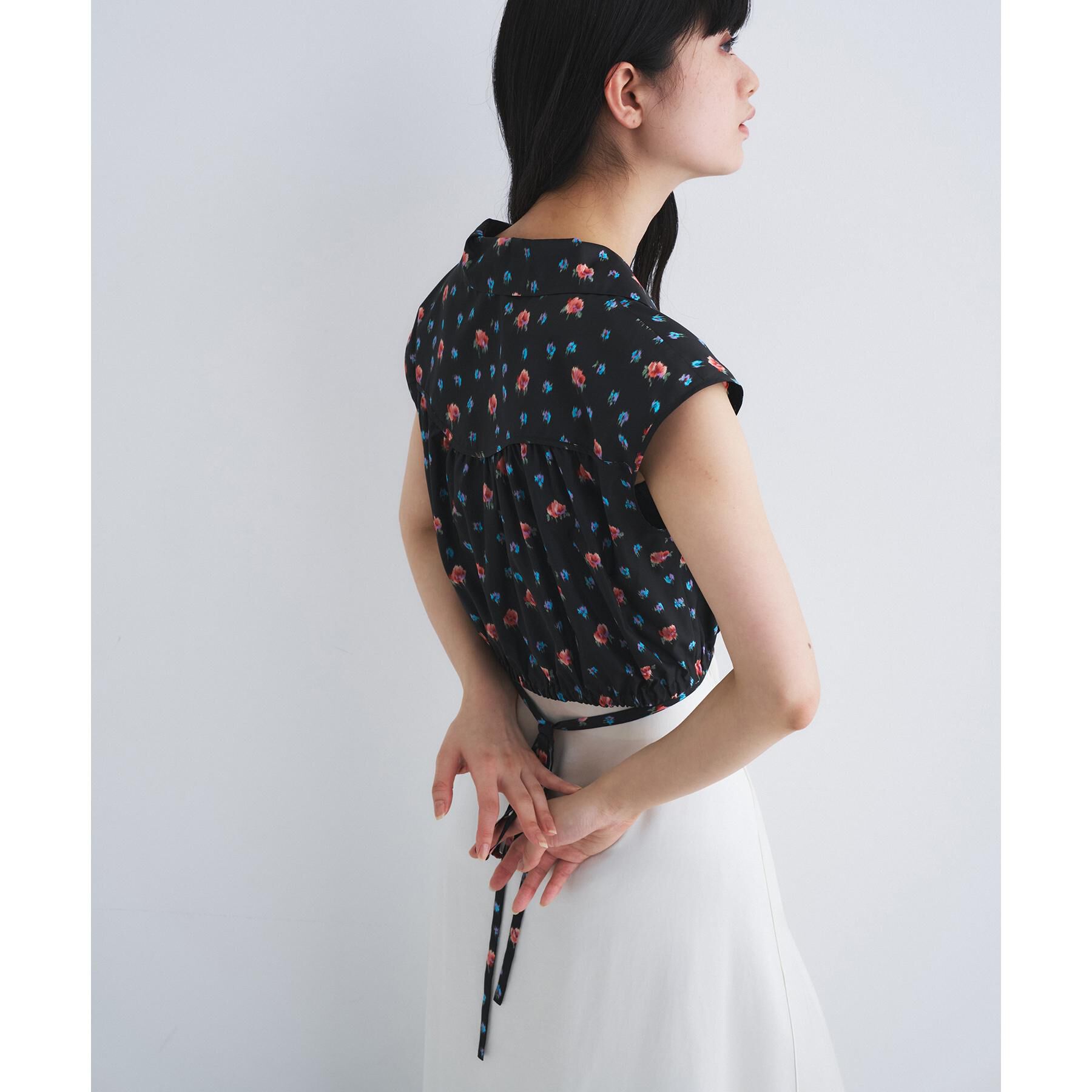 CODE A「flower Vneck pullover」|シャツ・ブラウス|
