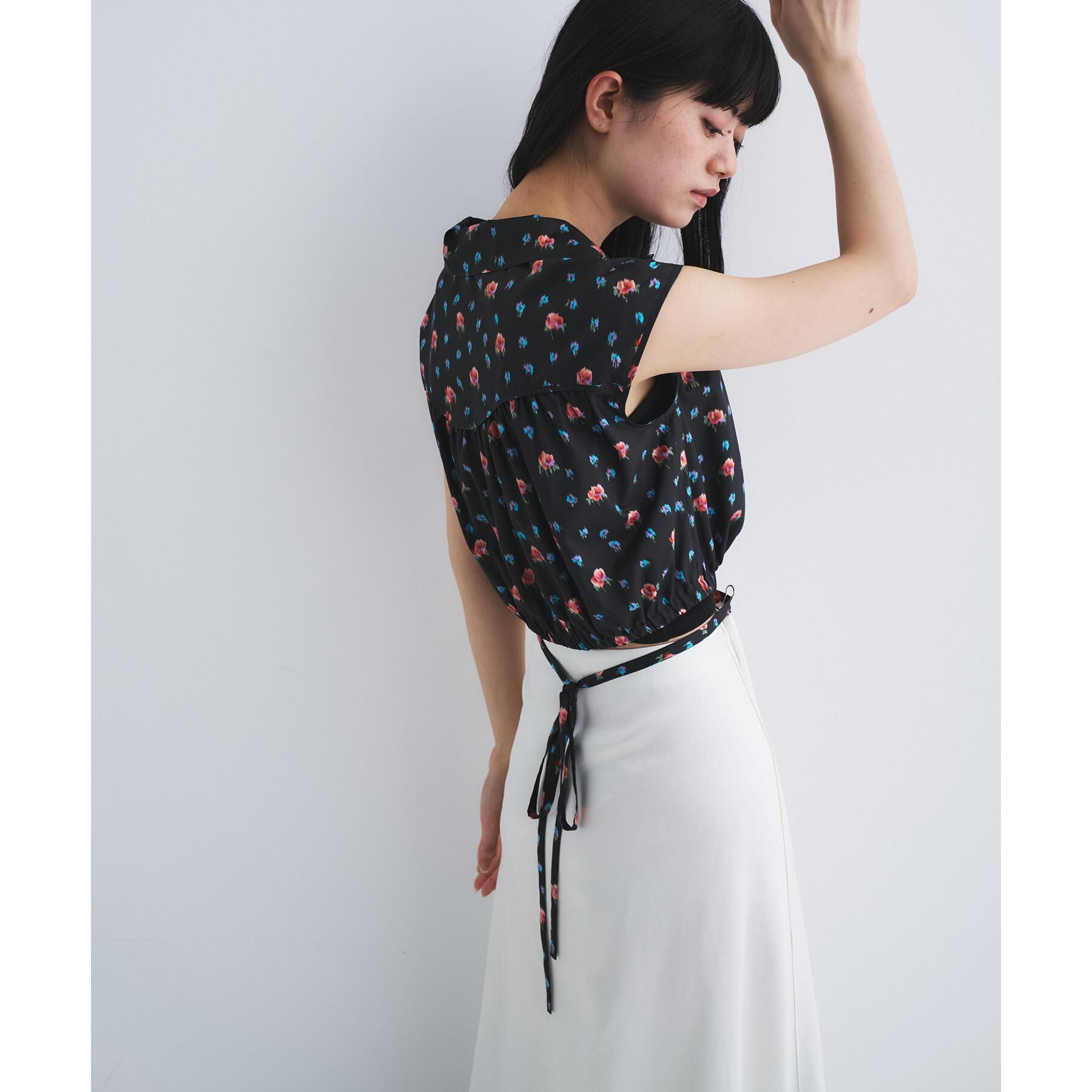 CODE A「flower Vneck pullover」|シャツ・ブラウス|