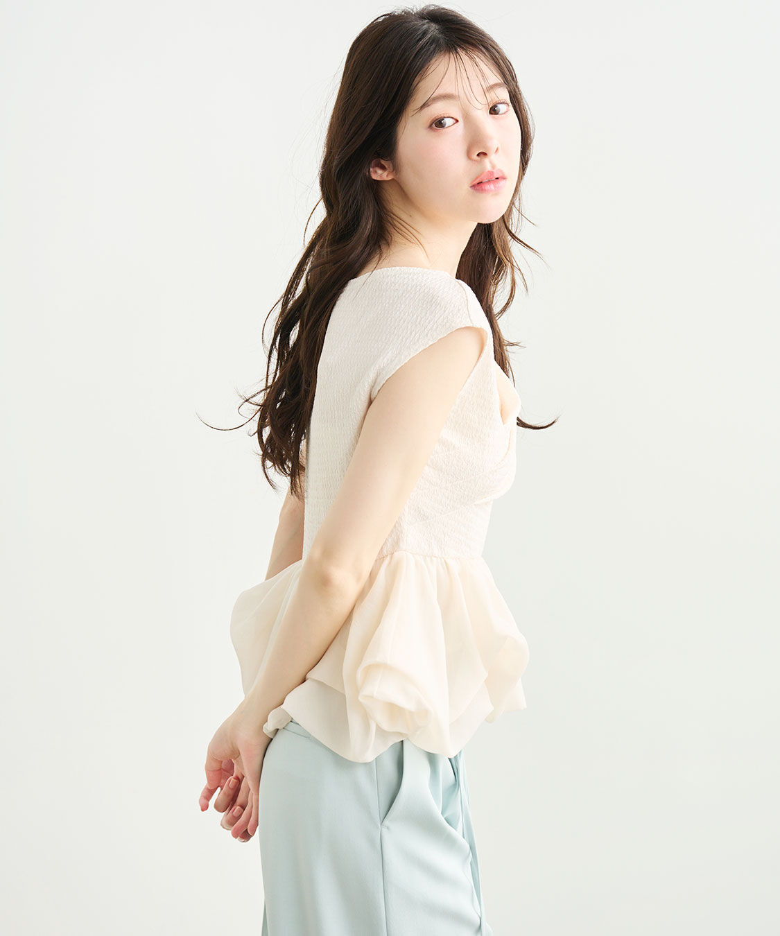 COCO DEAL「バブルヘムペプラムトップス」|Tシャツ・カットソー|