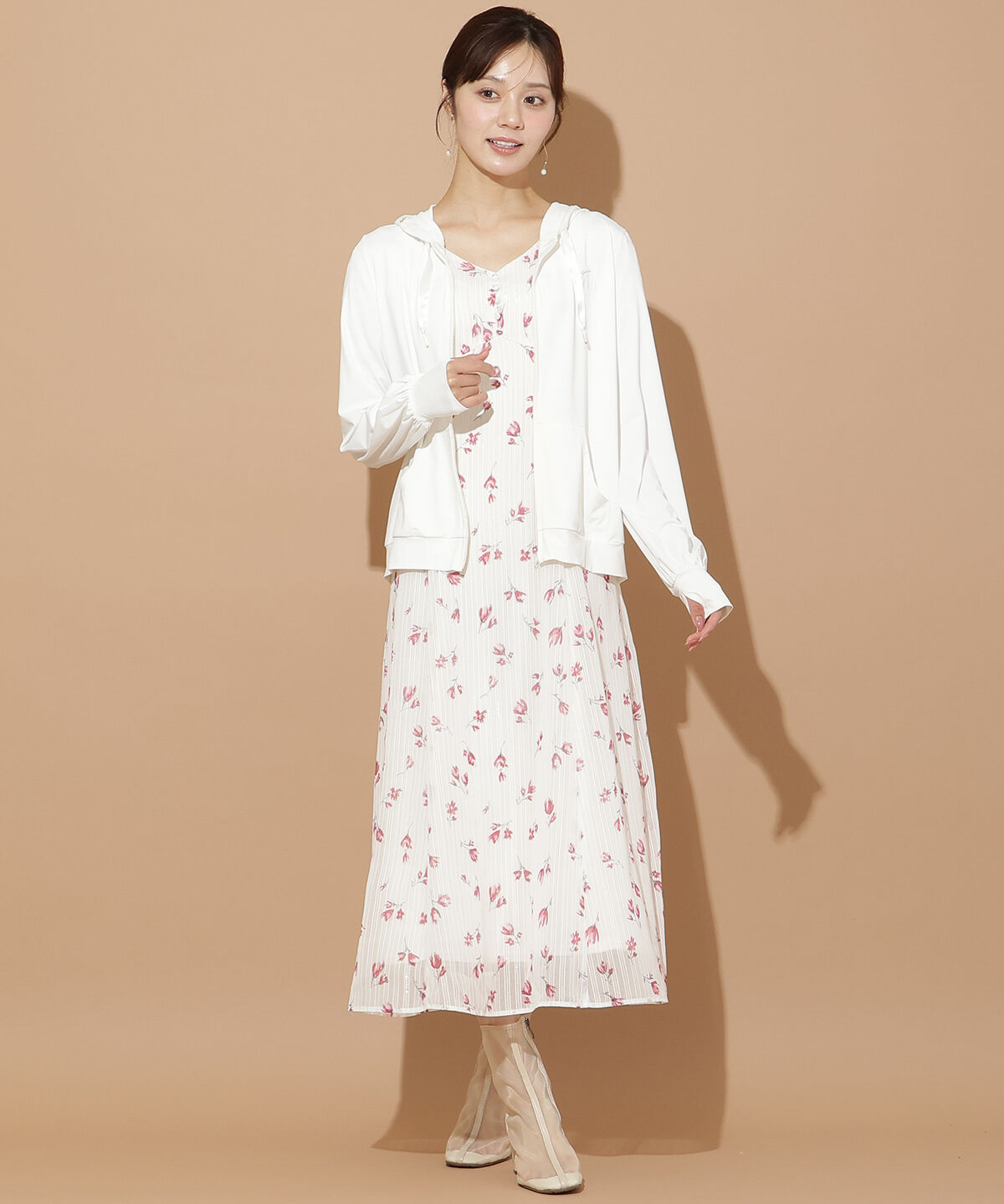 WILLSELECTION「パール刺繍UVカット機能パーカー」|パーカー|