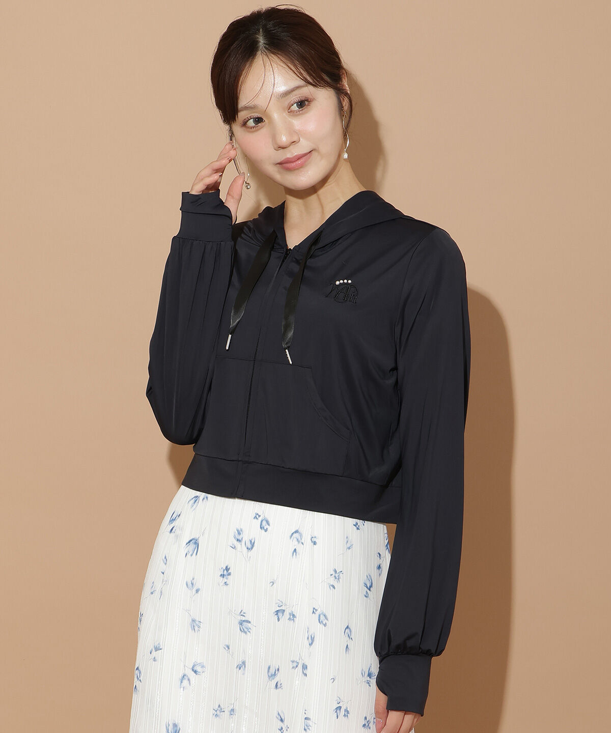 WILLSELECTION「パール刺繍UVカット機能パーカー」|パーカー|