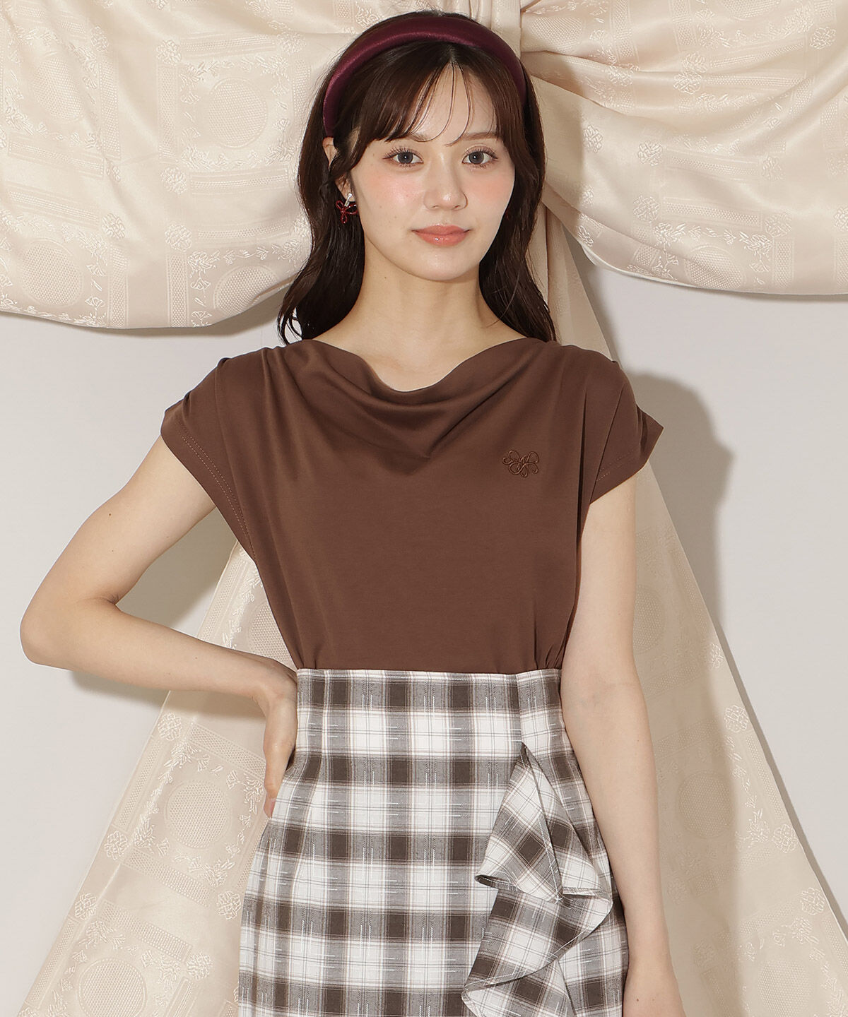 WILLSELECTION「ドレープデザインカットトップス」|Tシャツ・カットソー|