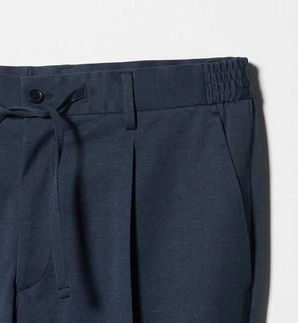 UNITED ARROWS「ジャージー スリムテーパード サイドシャーリング 1プリーツ スラックス」|スラックス|
