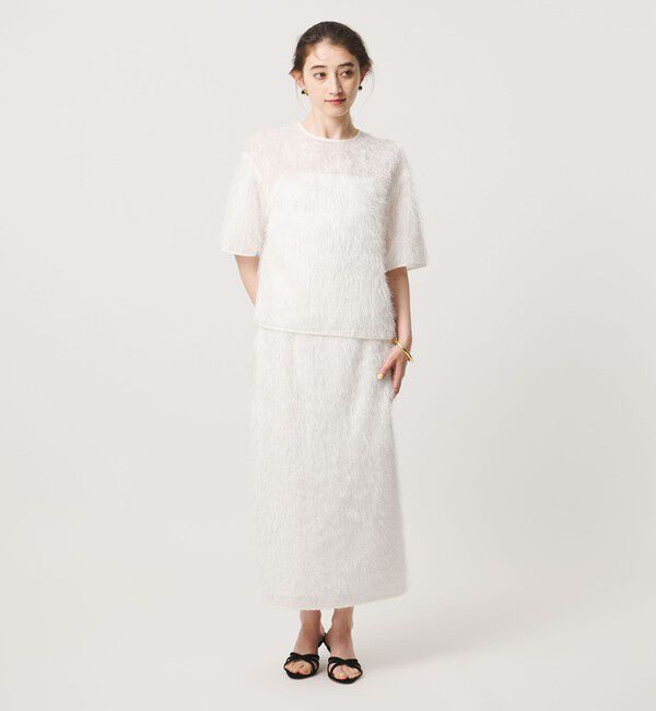 UNITED ARROWS「フリンジ タイトスカート」|タイト|