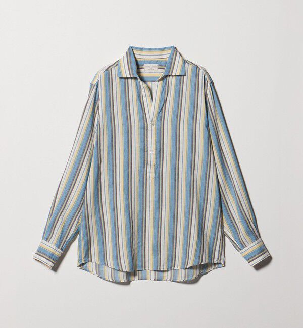 UNITED ARROWS「ALBINI アルビニ  マルチストライプ プルオーバー シャツ」|シャツ・ブラウス|