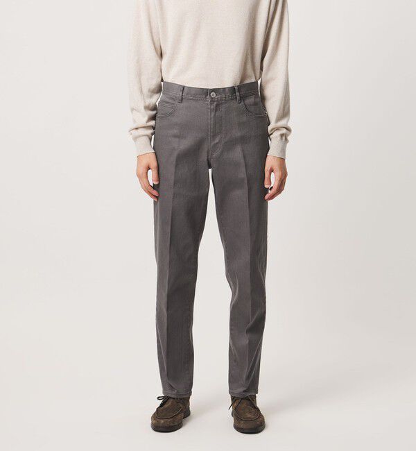 UNITED ARROWS「ドリル 5ポケット ベーシック ノープリーツ パンツ」|チノ|