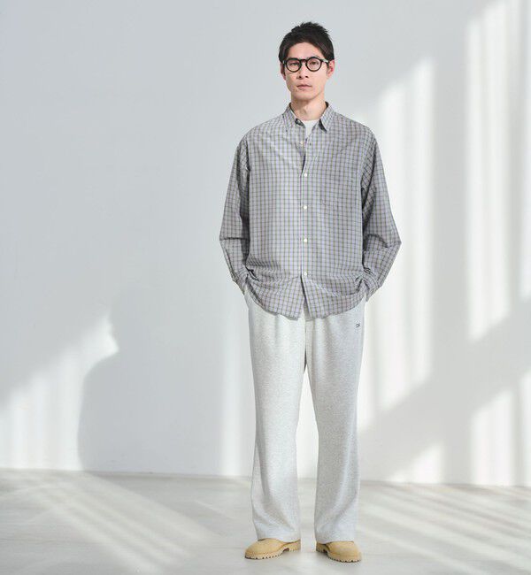 UNITED ARROWS green label relaxing「ナイロン コットン チェック ジャストルーズ 長袖 シャツ」|シャツ・ブラウス|