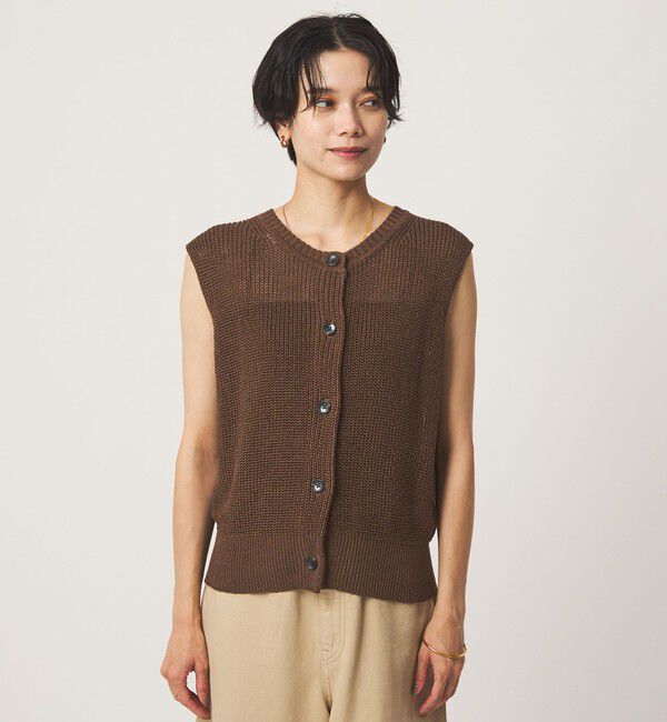 UNITED ARROWS green label relaxing「ニット ボタン ベスト」|ベスト・ジレ|