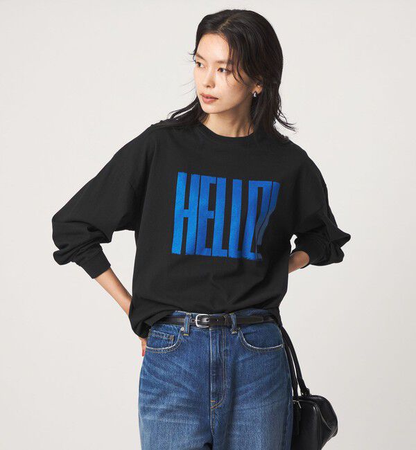 UNITED ARROWS green label relaxing「【別注】＜OAFISH＞ プリント ロングスリーブ Tシャツ」|Tシャツ・カットソー|