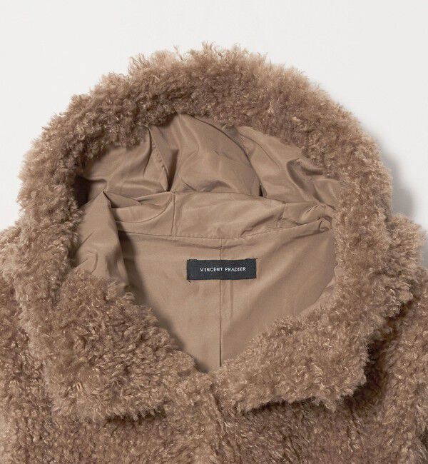 UNITED ARROWS green label relaxing「【別注】＜VINCENT PRADIER＞フェイクファー フード ベスト」|ベスト・ジレ|