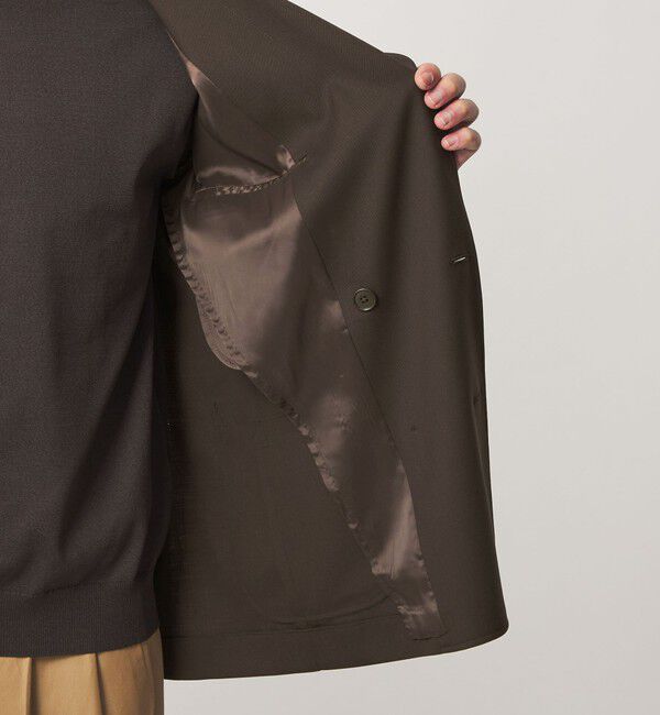UNITED ARROWS green label relaxing「TW サージ ダブルブレスト PKD ブレザー ジャケット -ストレッチ-」|テーラードジャケット|