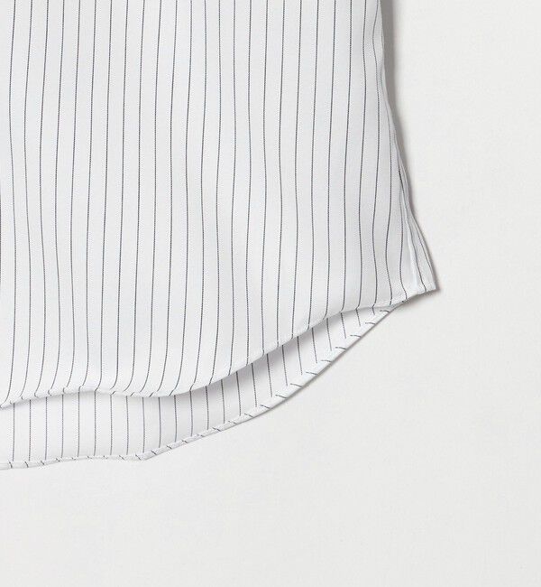 UNITED ARROWS green label relaxing「コットン ツイル ストライプ クレリック ワイドカラー ドレスシャツ -イージーアイロン-」|シャツ・ブラウス|