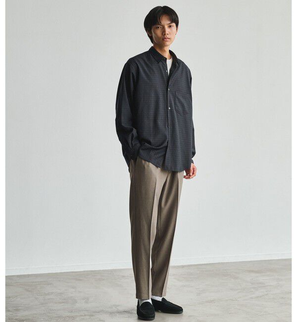 UNITED ARROWS green label relaxing「ウォッシャブル ビエラチェック ジャストルーズ 長袖 シャツ」|シャツ・ブラウス|
