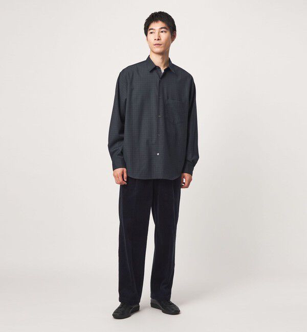 UNITED ARROWS green label relaxing「ウォッシャブル ビエラチェック ジャストルーズ 長袖 シャツ」|シャツ・ブラウス|