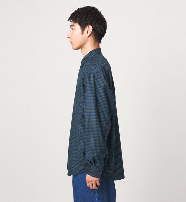 UNITED ARROWS green label relaxing「ウォッシャブル ビエラチェック ジャストルーズ 長袖 シャツ」|シャツ・ブラウス|