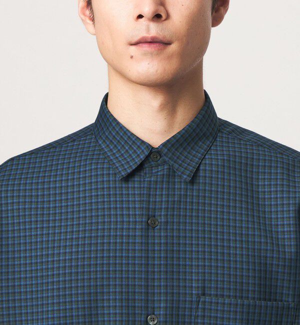 UNITED ARROWS green label relaxing「ウォッシャブル ビエラチェック ジャストルーズ 長袖 シャツ」|シャツ・ブラウス|