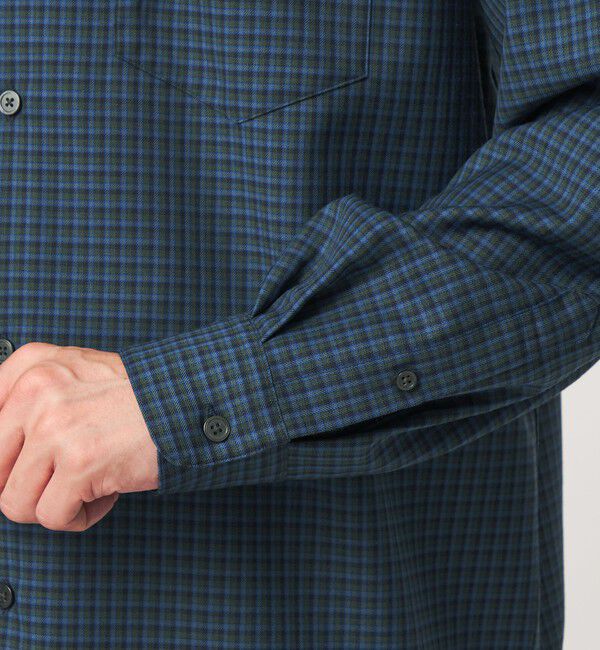 UNITED ARROWS green label relaxing「ウォッシャブル ビエラチェック ジャストルーズ 長袖 シャツ」|シャツ・ブラウス|