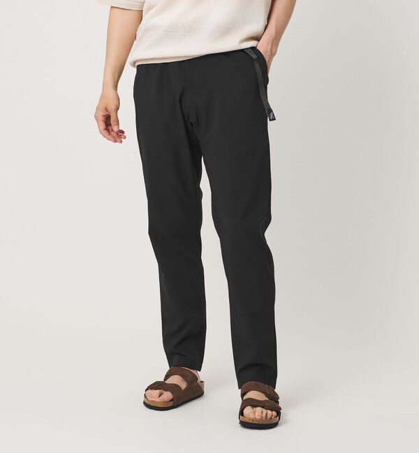 BEAUTY&YOUTH UNITED ARROWS「【別注】＜Gramicci＞リネンタッチ パンツ ストレッチ」|チノ|BLACK