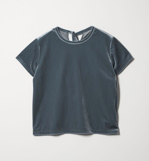 STEVEN ALAN「＜Steven Alan＞バック リボン ベロア Tシャツ」|Tシャツ・カットソー|