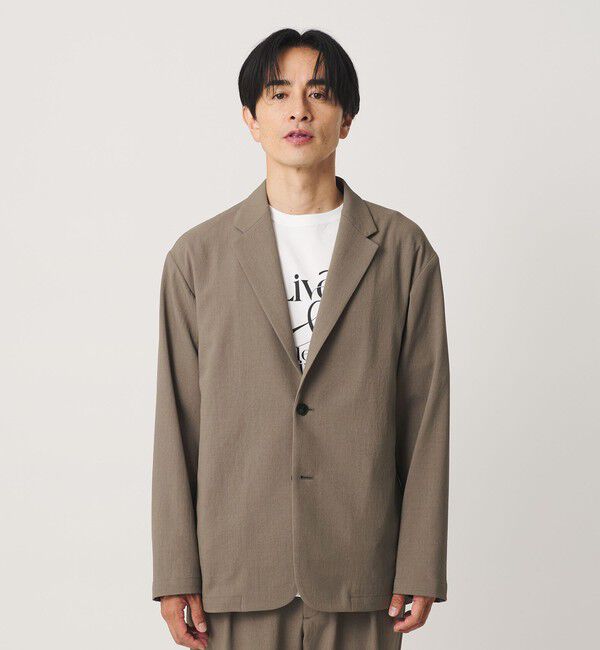BEAUTY&YOUTH UNITED ARROWS「KOMATSU ドビー リラックス ジャケット ストレッチ 吸水速乾 セットアップ対応」|テーラードジャケット|