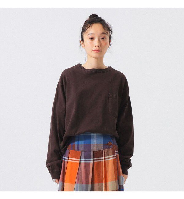 BEAMSBOY「Goodwear / カスタム ビッグ ロングスリーブ Tシャツ」|Tシャツ・カットソー|BROWN