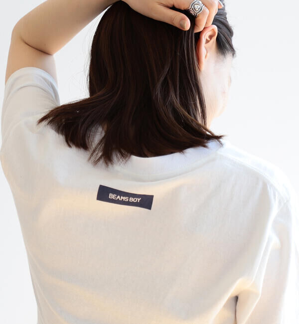 BEAMSBOY「BEAMS BOY / ショップバッグロゴ ポケット ショートスリーブ Tシャツ」|Tシャツ・カットソー|