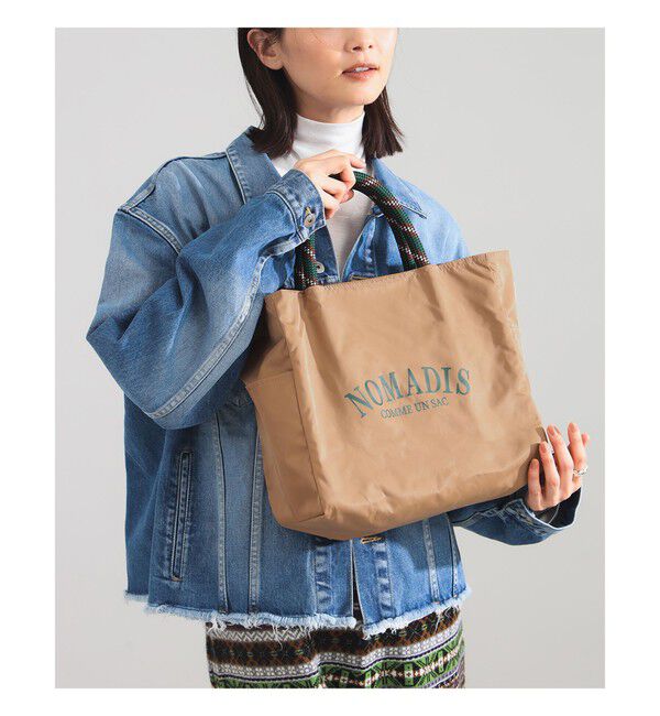 Demi-Luxe BEAMS 「NOMADIS / SAC2 WIDE ロゴ トートバッグ」|トートバッグ|