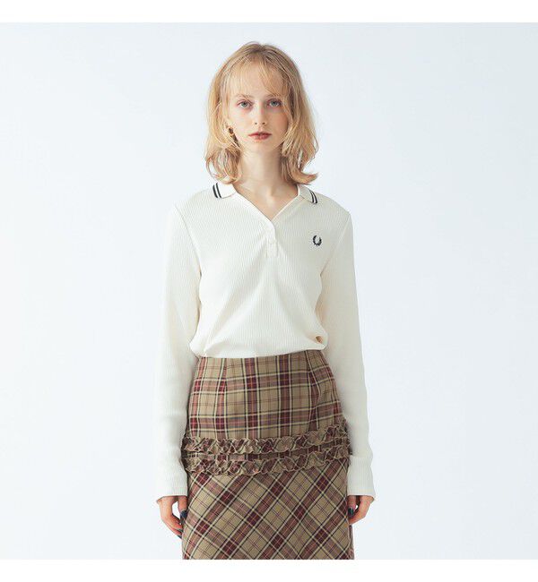 Ray BEAMS 「【別注】FRED PERRY / リブ ポロシャツ」|ポロシャツ|ECRU