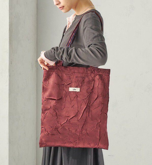 SHIPS for women「【SHIPS別注】Uhr: クラッシュ サテン トート バッグ」|トートバッグ|