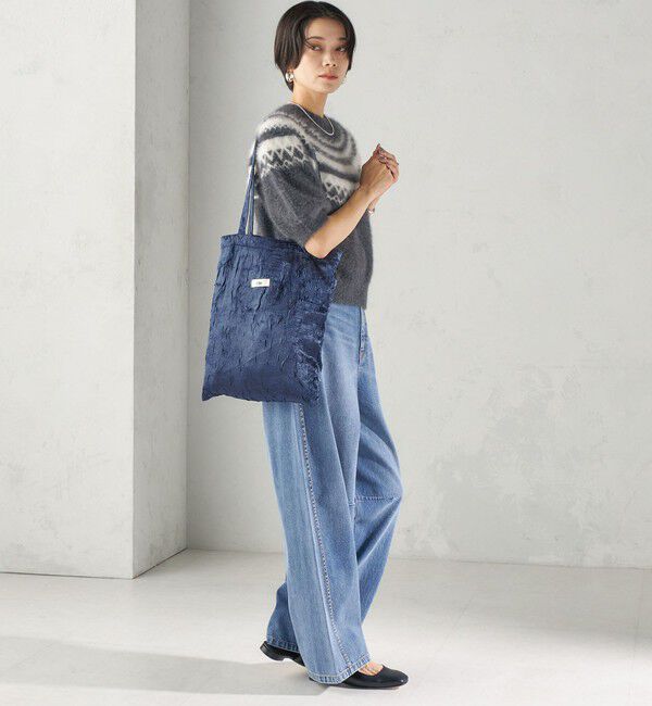 SHIPS for women「【SHIPS別注】Uhr: クラッシュ サテン トート バッグ」|トートバッグ|