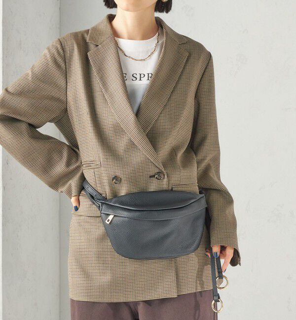 SHIPS for women「【SHIPS別注】AULENTTI: ボディ バッグ」|ショルダー・メッセンジャー|ブラック
