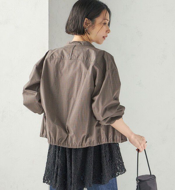 SHIPS for women「〈手洗い可能〉チェック シャツ ブルゾン」|ブルゾン・スタジャン|