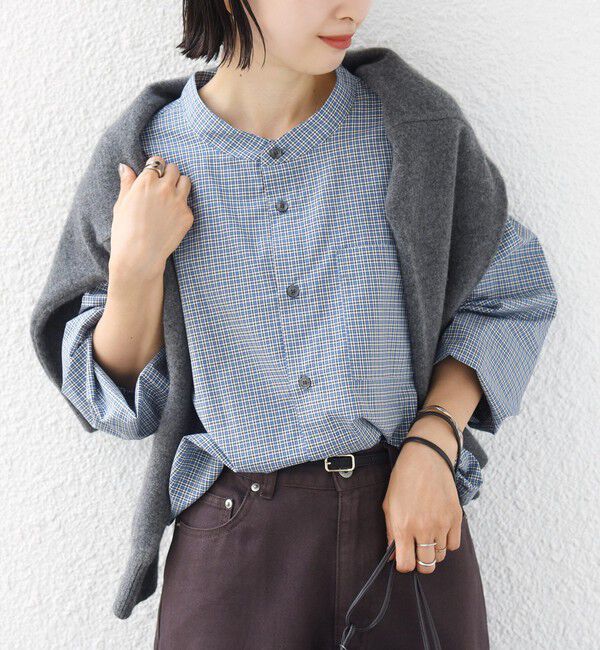 SHIPS for women「〈手洗い可能〉チェック シャツ ブルゾン」|ブルゾン・スタジャン|