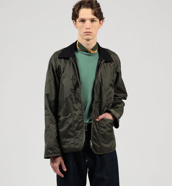 TOMORROWLAND MENS「【別注】LAVENHAM UNWADDED TEYNHAM ポリエステル ジップブルゾン」|ブルゾン・スタジャン|
