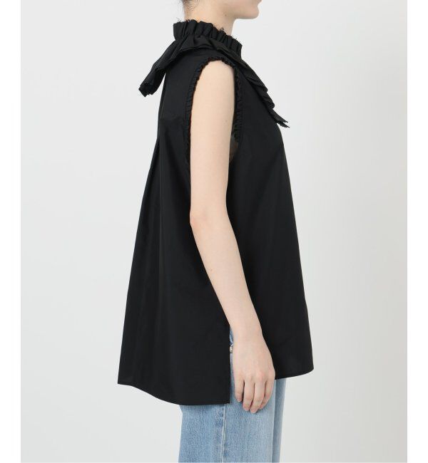 IENA LA BOUCLE「IENA LA BOUCLE C/Pポプリンフリルカラーシャツ」|シャツ・ブラウス|