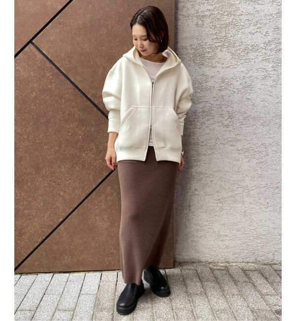SLOBE IENA「《店舗・WEB限定カラー有り/シルバージップ/追加》ボリュームジップアップフーディー」|パーカー|