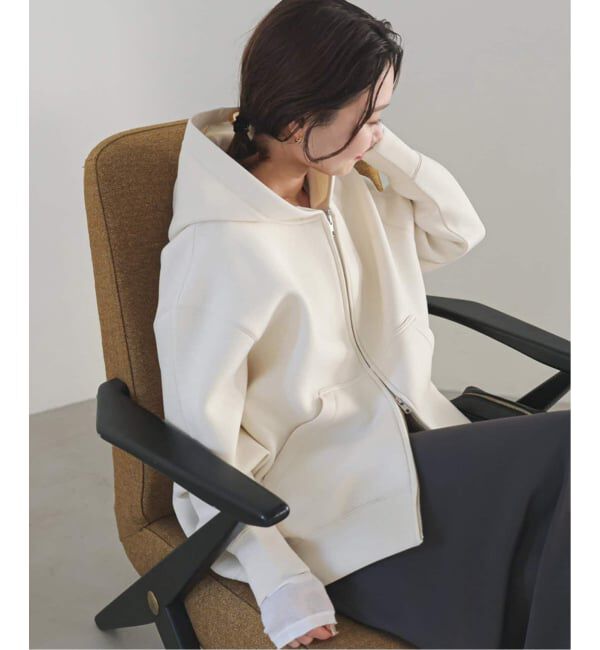 SLOBE IENA「《店舗・WEB限定カラー有り/シルバージップ/追加》ボリュームジップアップフーディー」|パーカー|
