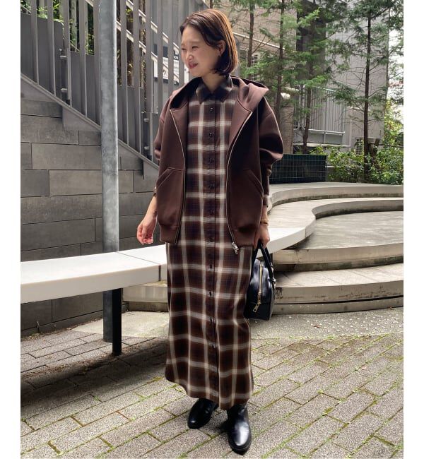 SLOBE IENA「《店舗・WEB限定カラー有り/シルバージップ/追加》ボリュームジップアップフーディー」|パーカー|