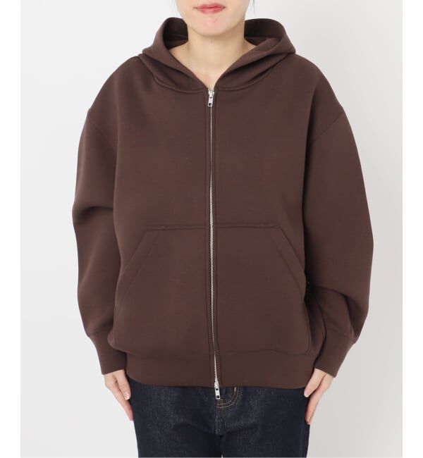 SLOBE IENA「《店舗・WEB限定カラー有り/シルバージップ/追加》ボリュームジップアップフーディー」|パーカー|