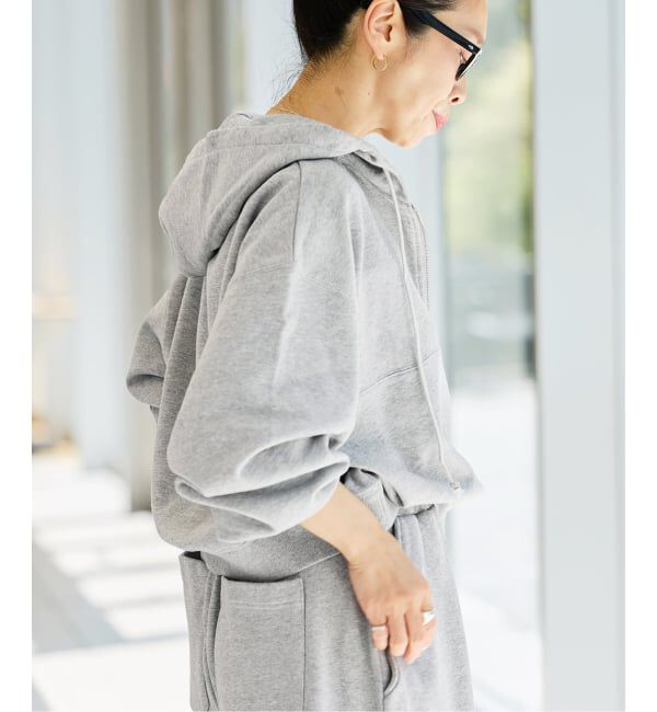 IENA LA BOUCLE「《予約》IENA LA BOUCLE ピグメントバイオジップパーカー」|パーカー|