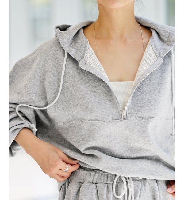IENA LA BOUCLE「《予約》IENA LA BOUCLE ピグメントバイオジップパーカー」|パーカー|